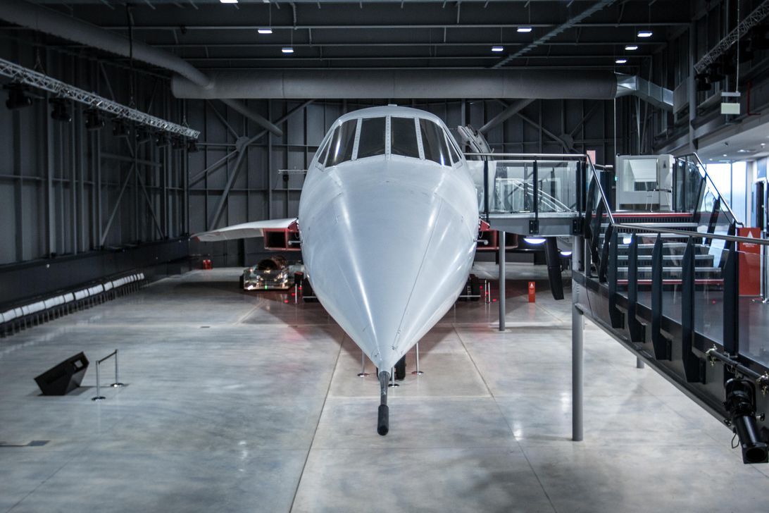 Un avion Concorde dans un musée à Bristol, Angleterre