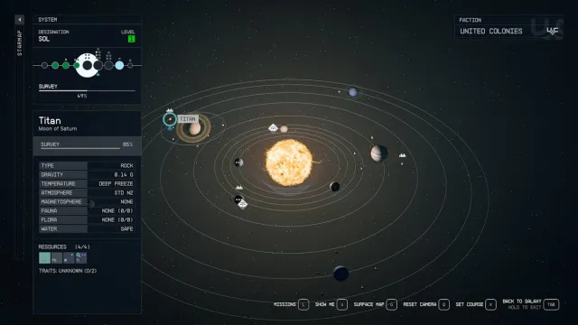 Części statku Nova Galactic Układ gwiezdny Starfield sol
