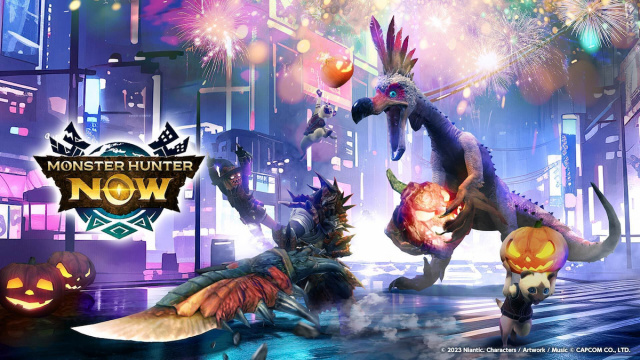 Baner wydarzenia Halloween w Monster Hunter teraz